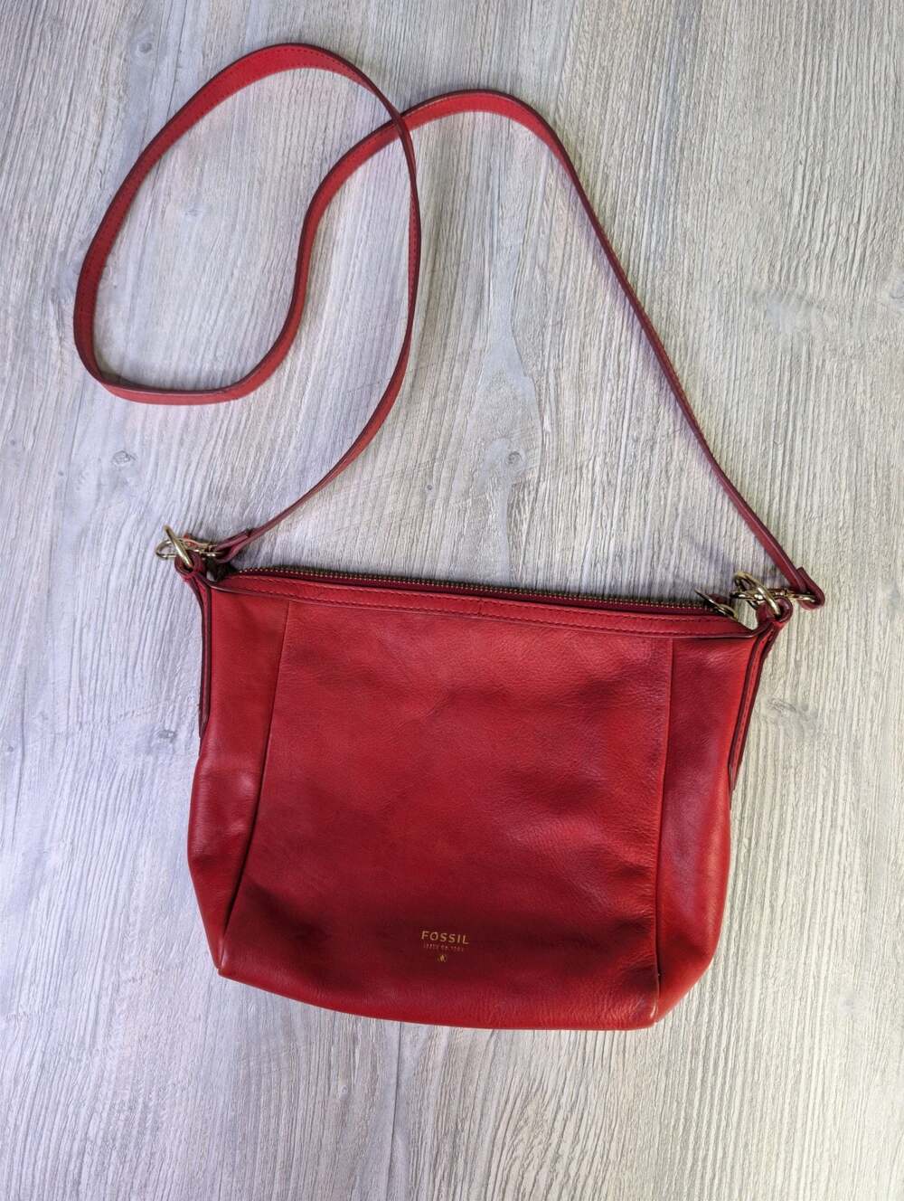 Fossil crossbody shoulderbag Leather Hot Pink shoulderbag Purse Clutch